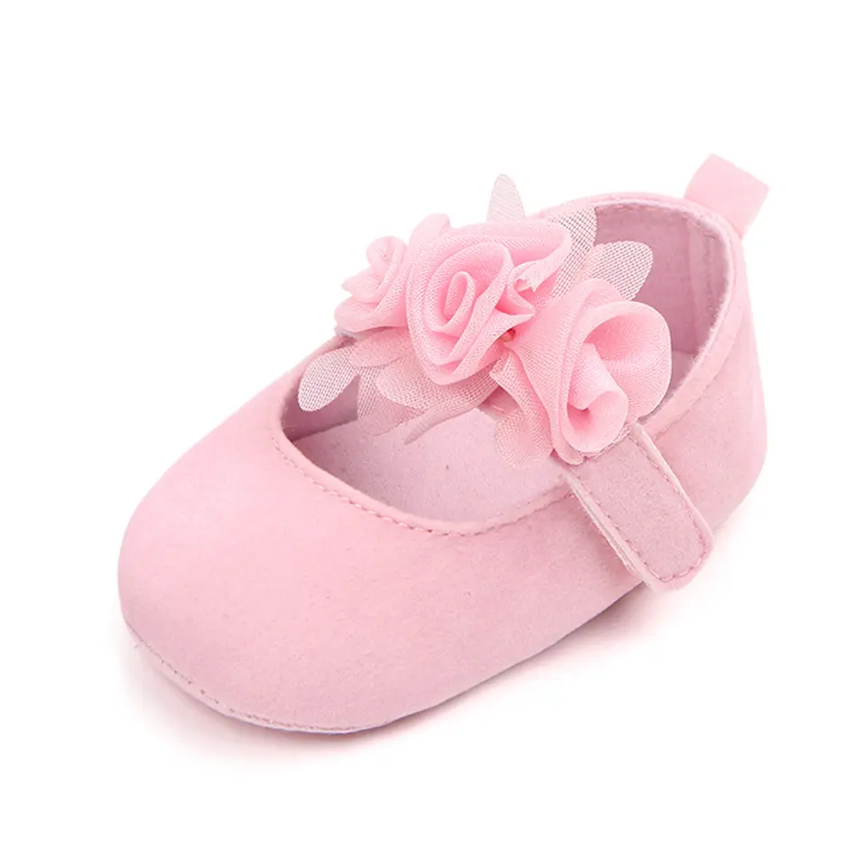 2025 New Cute Floral Baby Shoes For Newborn Infant Toddler Girl Princess Shoes Soft Sole Prewalker Anti-slip Baby Shoes 0-18M