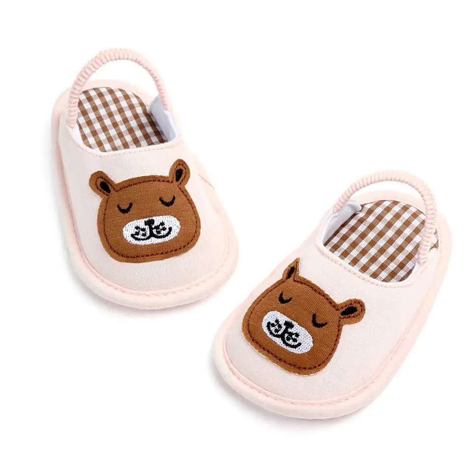 Summer Cute Animal Pattern Baby Slippers Toddler Baby Boys Girls Shoes Soft Sole Indoor Non-slip New Fashion Baby Slippers