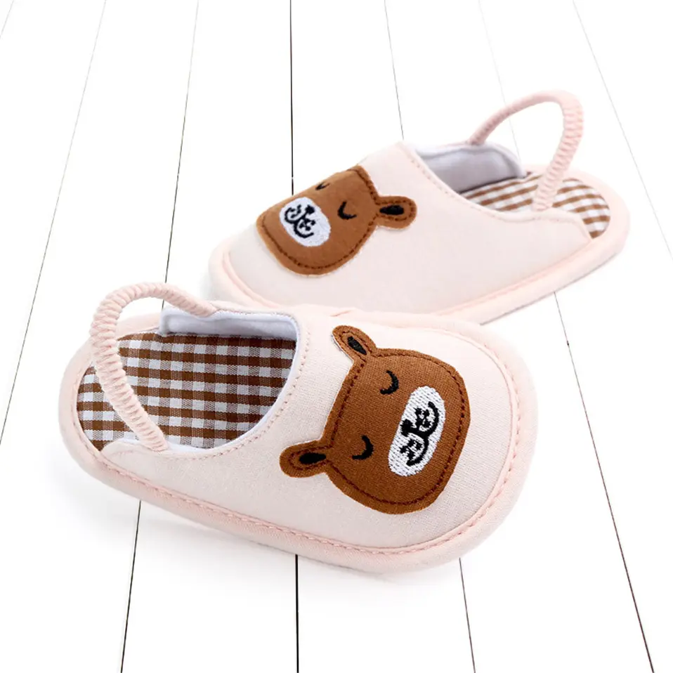 Summer Cute Animal Pattern Baby Slippers Toddler Baby Boys Girls Shoes Soft Sole Indoor Non-slip New Fashion Baby Slippers