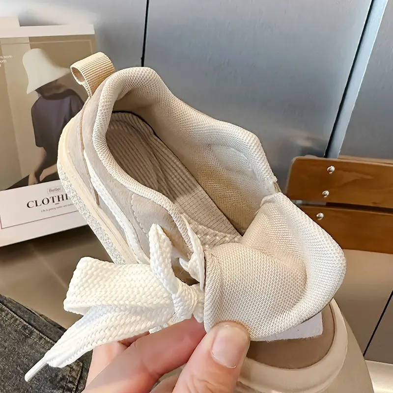 Children Striped Canvas Performance Shoes for Boys Girls Toddler Thick Bottom Platform Tennis Spring Autumn 6-14 Years