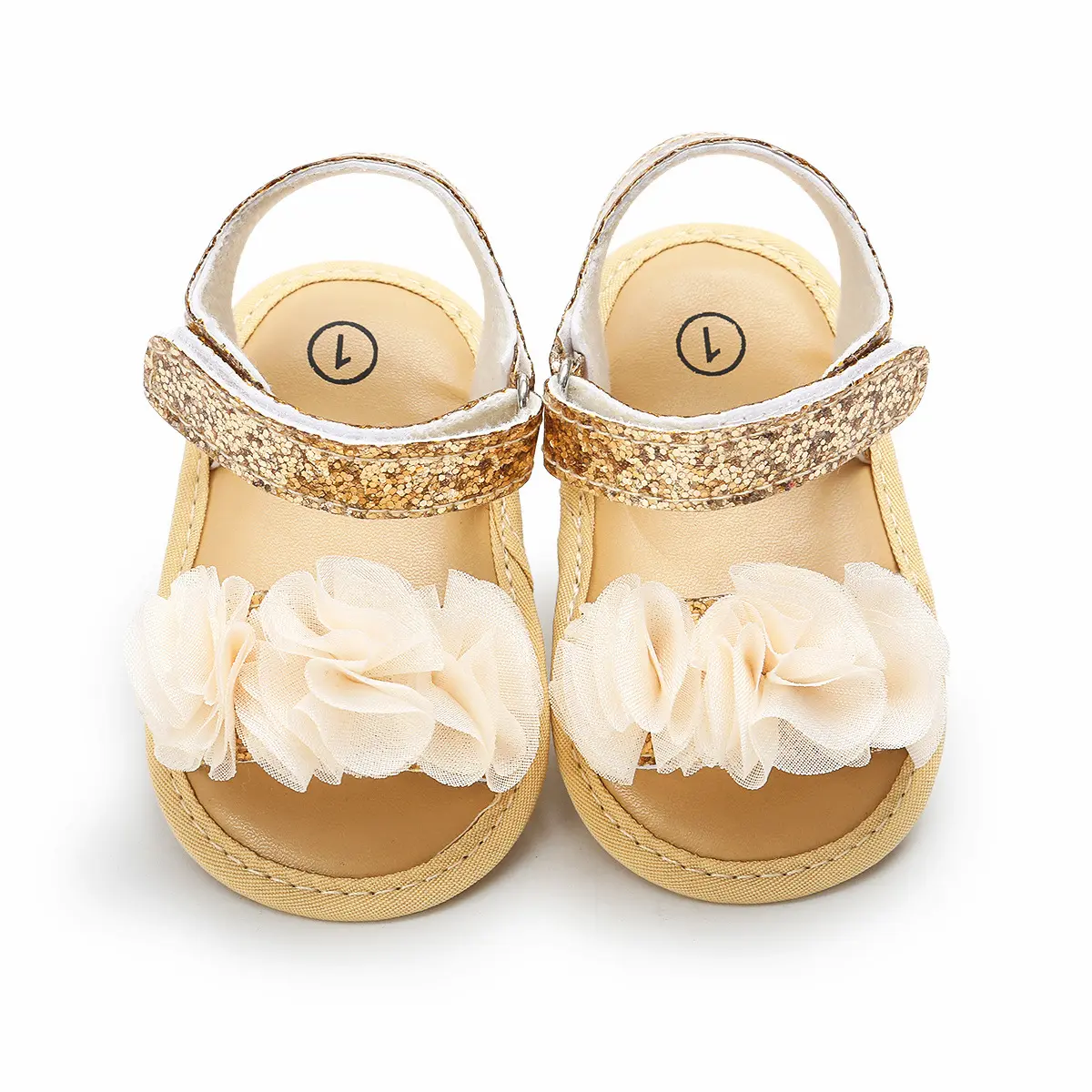 Summer Newborn Baby Girls Shoes Flower Lace Sandals Fashion Infant Toddler Soft-soled Non-slip Shoes 0-18 Months First Walker