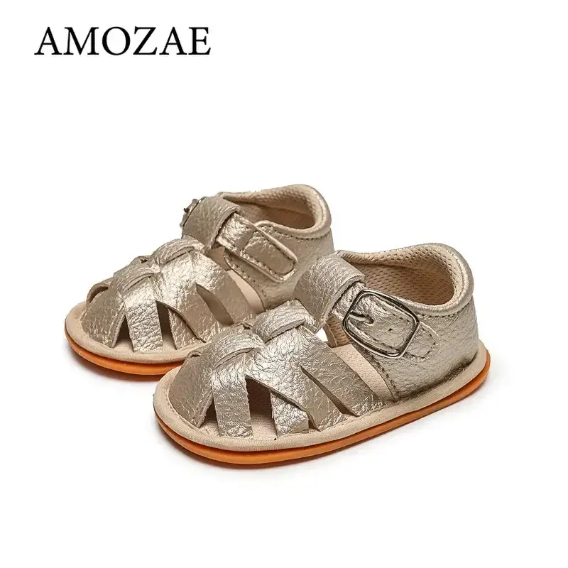 Children's Sandals Newborn Baby Boys Fashion Summer Soft Shoes First Walker Non Slip Soft Sole 0-18 Month