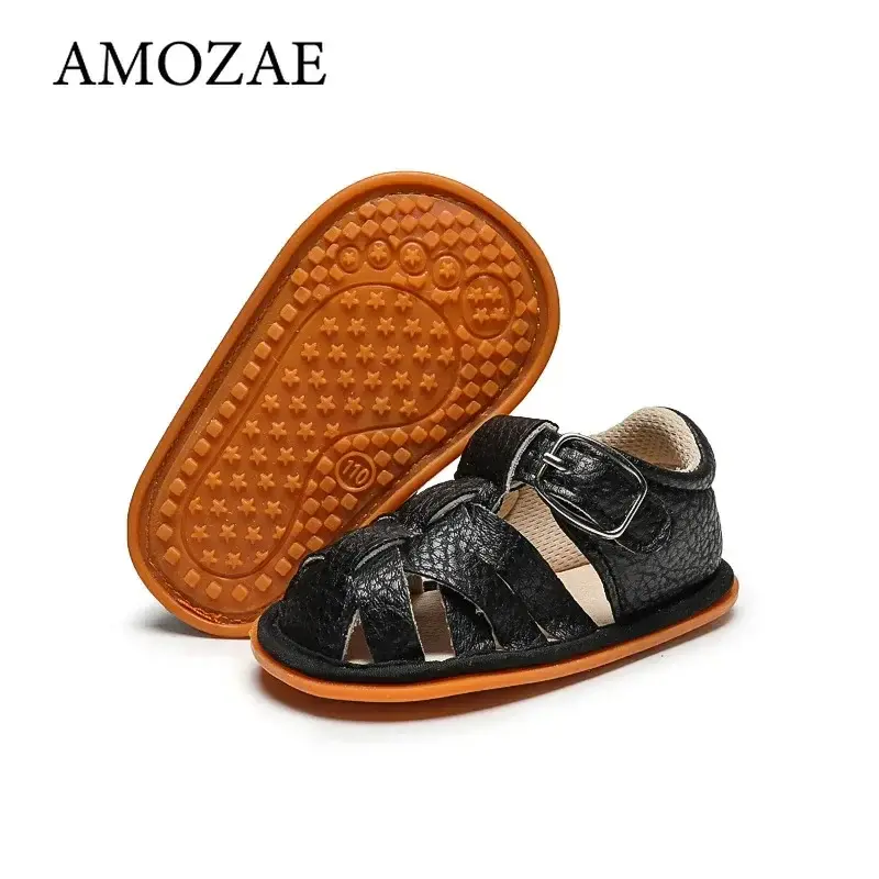 Children's Sandals Newborn Baby Boys Fashion Summer Soft Shoes First Walker Non Slip Soft Sole 0-18 Month