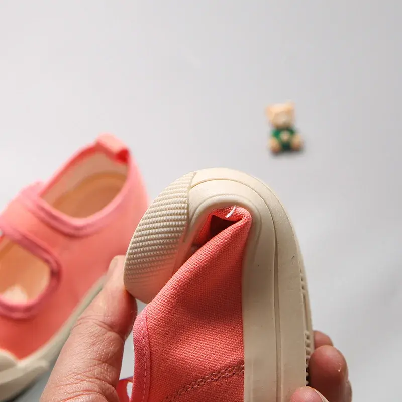 Kids Shoes Baby Girl Boys Canvas Walking Shoes Summer Spring Breathable Comfortable Sneakers Rubber Soft Sole Sports Shoes