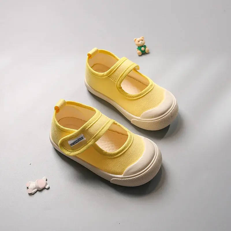 Kids Shoes Baby Girl Boys Canvas Walking Shoes Summer Spring Breathable Comfortable Sneakers Rubber Soft Sole Sports Shoes