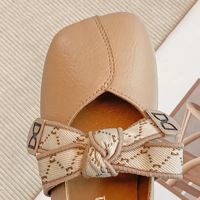 2025 New Baby Girl Soft Leather Bow Knot Casual Flats Toddler Mary Janes Summer Sandals Kids Children Footwear