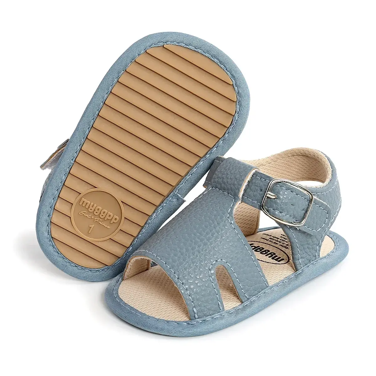 2025 New Summer Baby Sandals Infant Boy Girl Shoes Non-slip Rubber Sole Net Flat Heel Garden Girl Sandals First Walkers 0-1Y