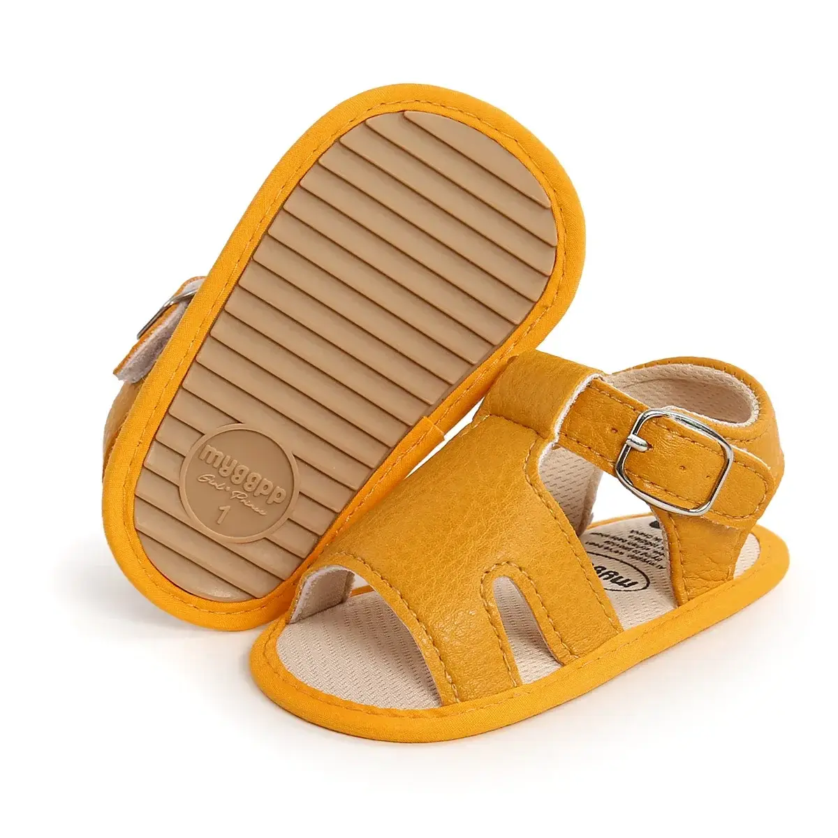 2025 New Summer Baby Sandals Infant Boy Girl Shoes Non-slip Rubber Sole Net Flat Heel Garden Girl Sandals First Walkers 0-1Y