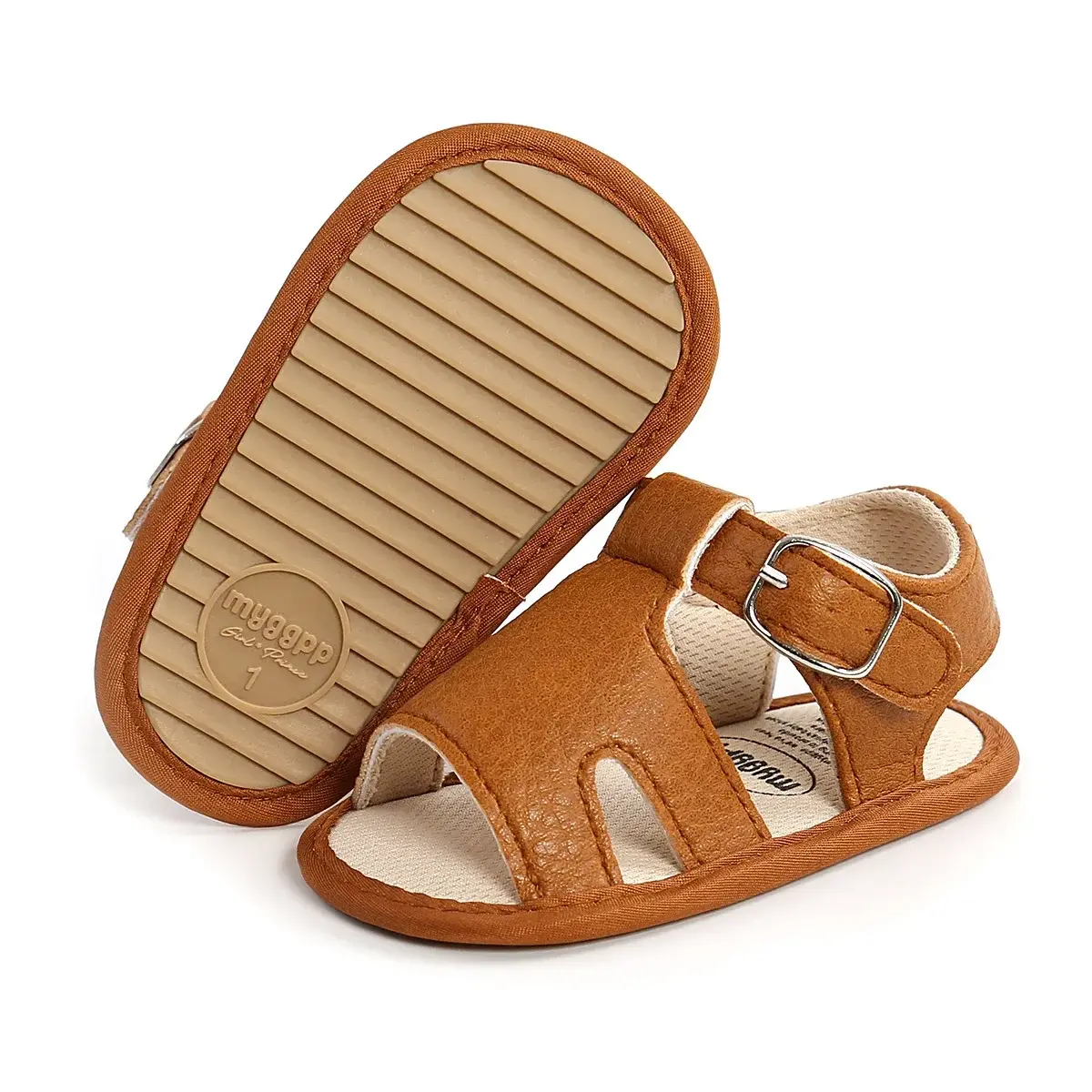 2025 New Summer Baby Sandals Infant Boy Girl Shoes Non-slip Rubber Sole Net Flat Heel Garden Girl Sandals First Walkers 0-1Y