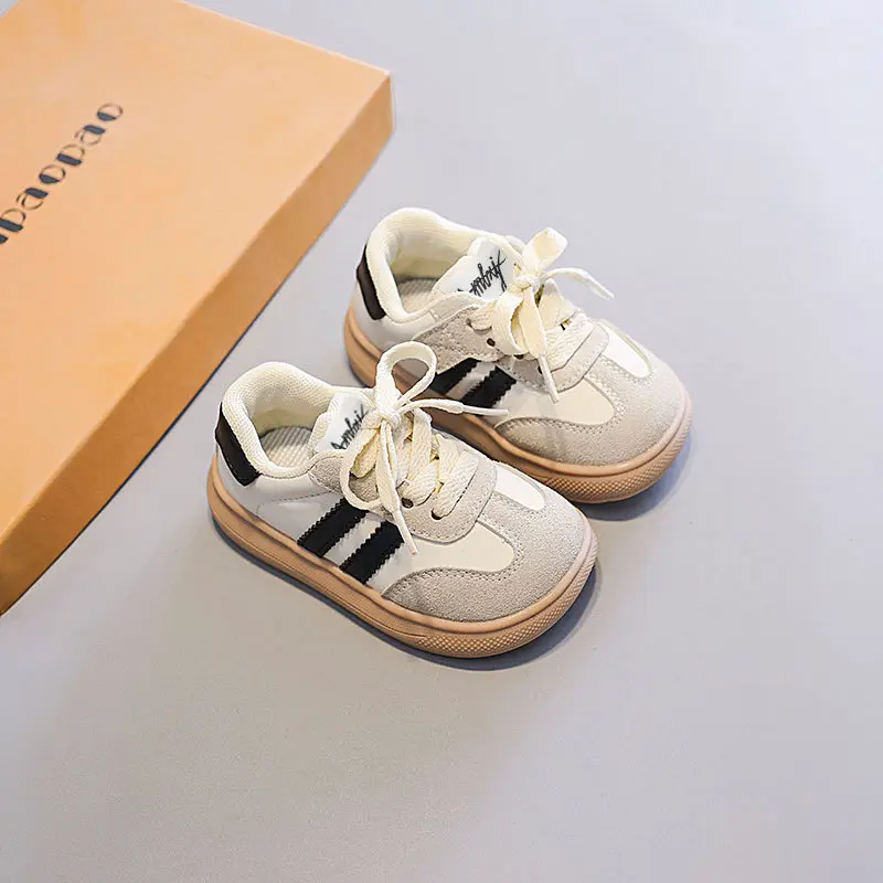 Childrens Anti-Slip Soft Sole Casual Sneakers Boys Girls Low Top Comfortable Sports Shoes for Spring Autumn German Training