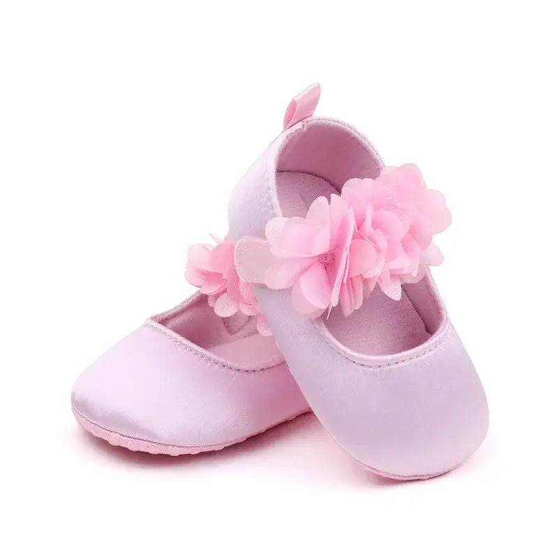 Baby Girls Cute Flowers Princess shoes Spring Autumn Toddlers Prewalkers Cotton Shoes Infant Soft Bottom First Walkers 0-18M