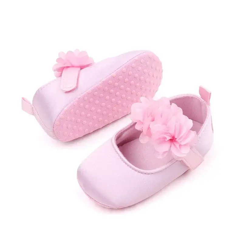 Baby Girls Cute Flowers Princess shoes Spring Autumn Toddlers Prewalkers Cotton Shoes Infant Soft Bottom First Walkers 0-18M