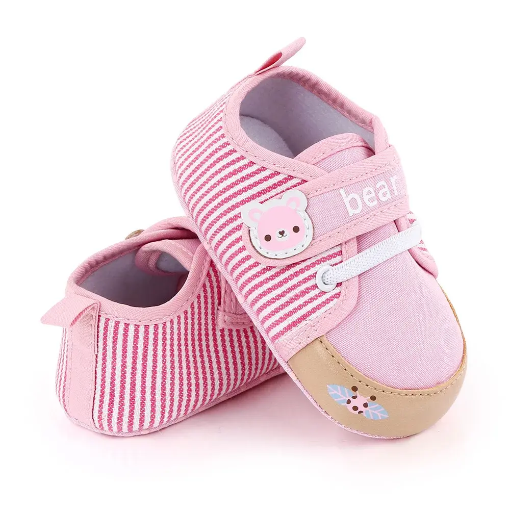 Newborn Baby Shoes Boy Girl Lovely Cartoons Bear Toddler First Walkers Unisex Anti-slip Cotton Comfort Soft Warm Infant Shoes