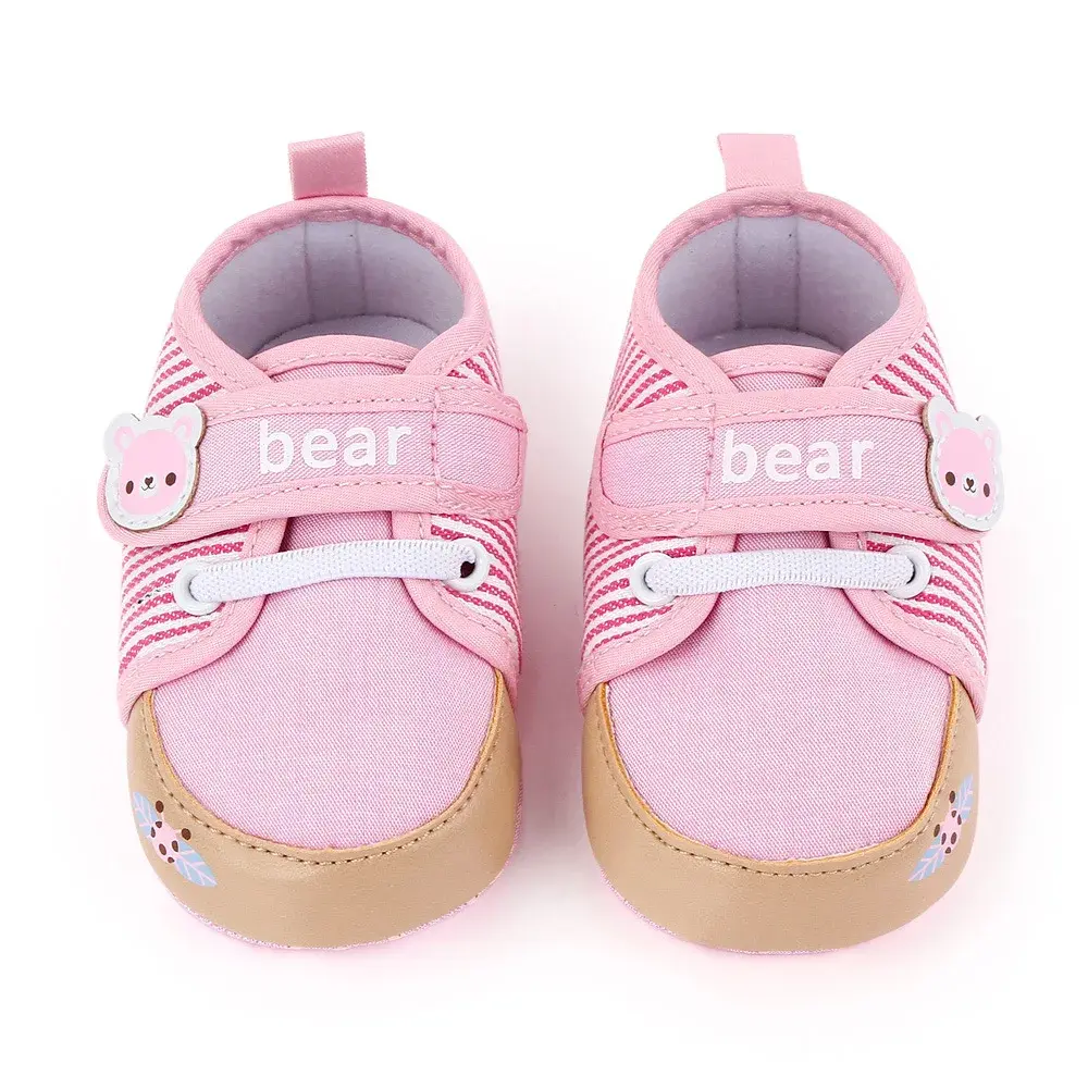 Newborn Baby Shoes Boy Girl Lovely Cartoons Bear Toddler First Walkers Unisex Anti-slip Cotton Comfort Soft Warm Infant Shoes