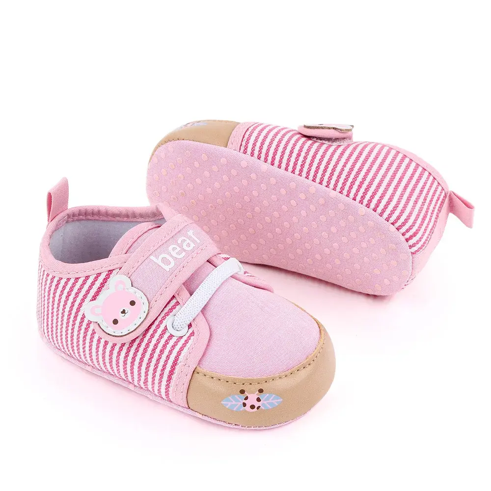 Newborn Baby Shoes Boy Girl Lovely Cartoons Bear Toddler First Walkers Unisex Anti-slip Cotton Comfort Soft Warm Infant Shoes