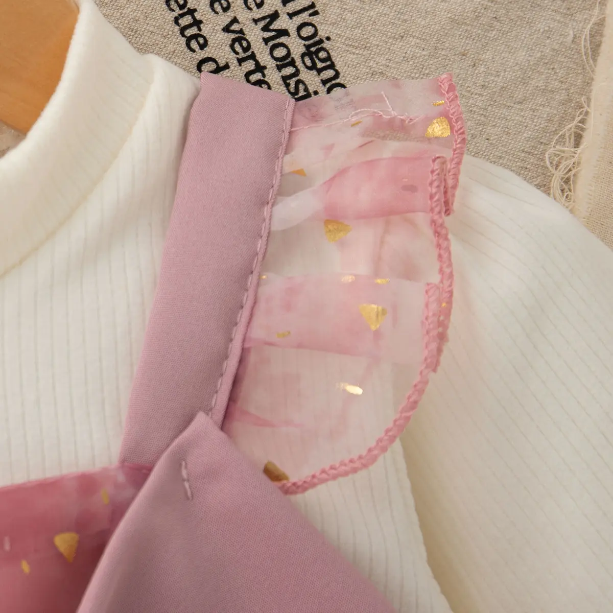 Spring And Autumn New Baby Girl Dress Long Sleeve Sweet Bow Princess Style Children'S Clothing (9 Months -3 Years Old)