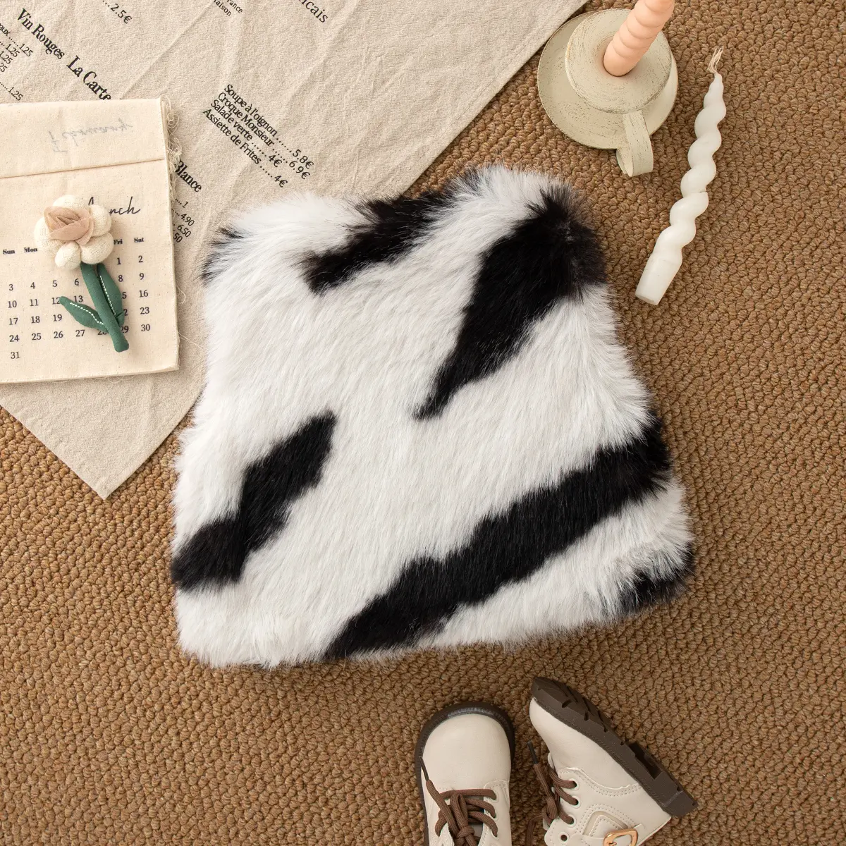 Winter New Baby Girl Vest Thickened Warm Leopard Print Cute Western-Style Cardigan Children'S Clothing (9 Months -3 Years Old)