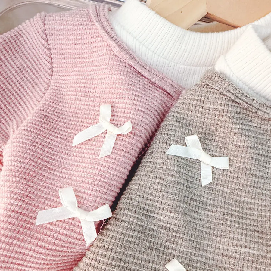 New Spring And Autumn Baby Girl Long Sleeve Dress Sweet Bow Princess Dress Children'S Clothing (9 Months -3 Years Old)