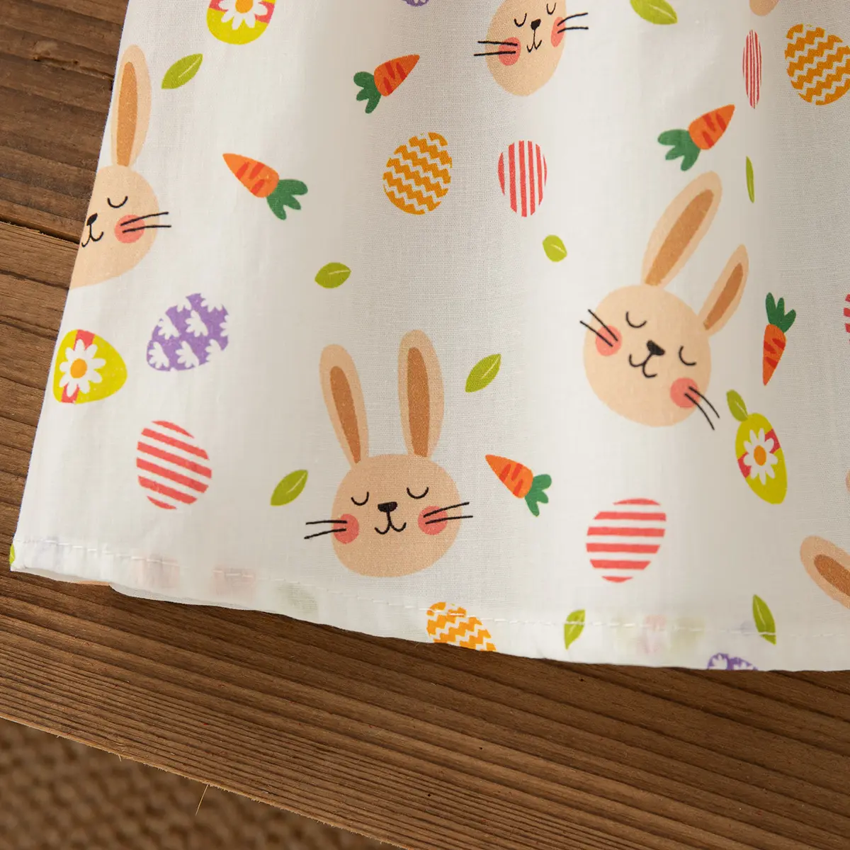 Girl Dresses Summer New Sleeveless Cute Rabbit Print Baby Clothing Lapel Button Casual Dresses For Girls Send Bag