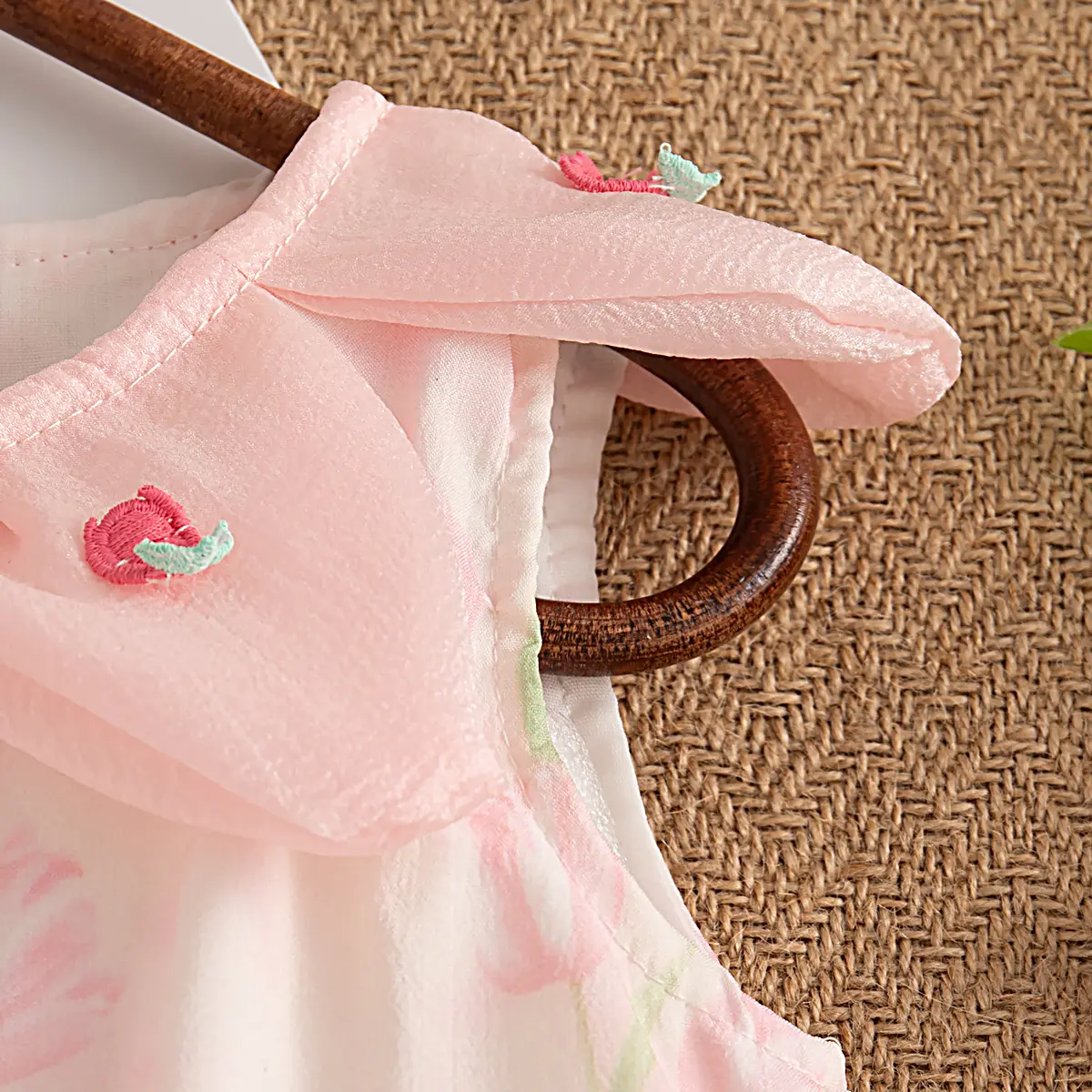 Casual Dresses For Girls Summer New Sleeveless Collar Sweet Baby Dresses Flower Printed Girl Clothing Send Bag