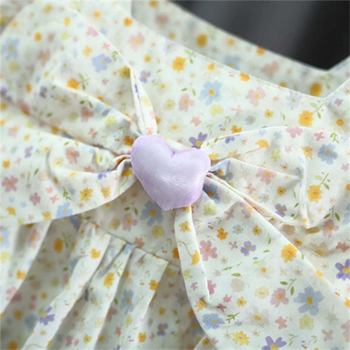 Baby Girl Dresses Summer New Sleeveless Ruffle Girl Clothing Flower Print Sweet Bow Square Collar Send Hat Baby Dress