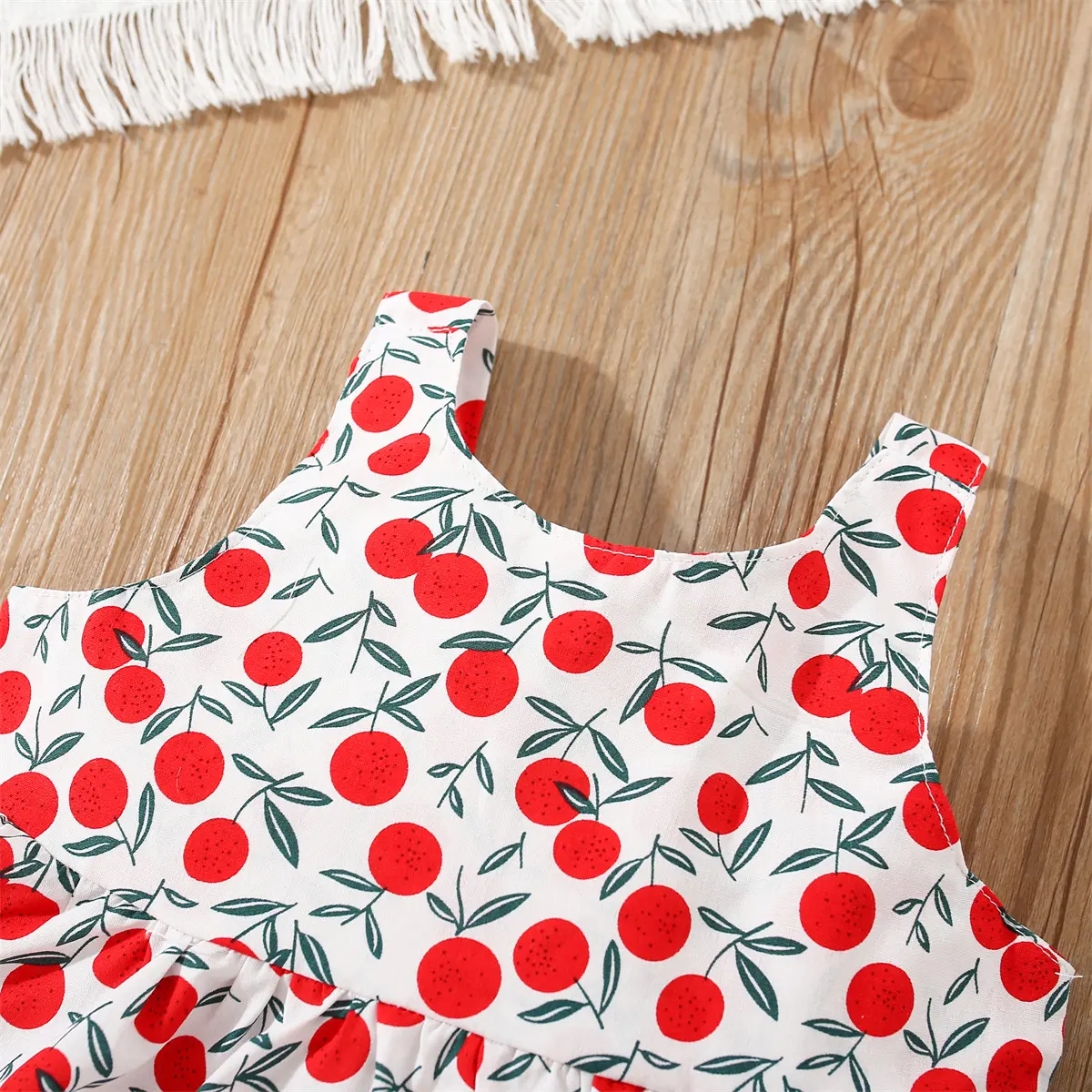 Beach Baby Girl Dress 2 Piece Set Summer Bow Baby Birthday Dress+Hat 0-2Y Sweet Casual Clothing for Children