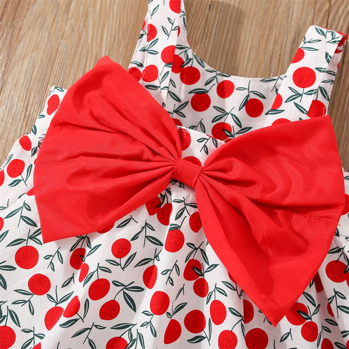 Beach Baby Girl Dress 2 Piece Set Summer Bow Baby Birthday Dress+Hat 0-2Y Sweet Casual Clothing for Children