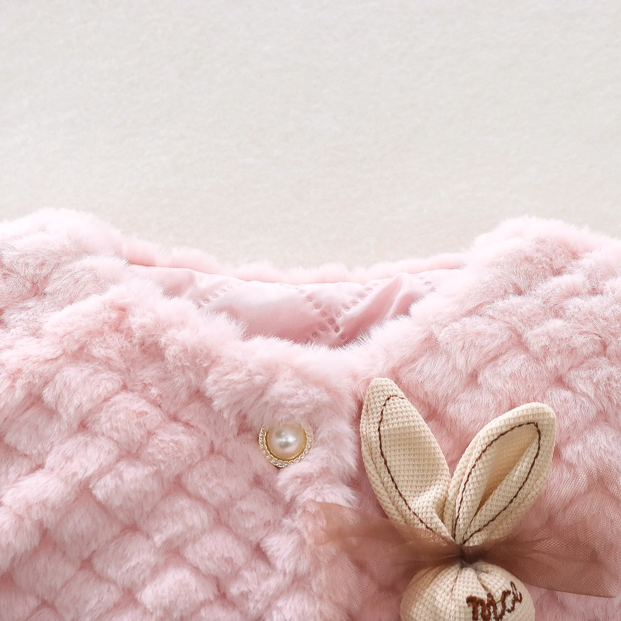Autumn And Winter Girl Sleeveless Coat For Preschool Children Solid Sweet Artificial Fur Vest Cartoon Cute Children'S Wear