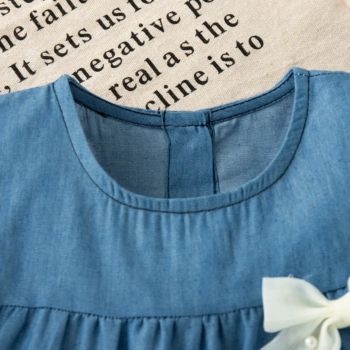 Summer Baby Clothes Girl Sleeveless Bow Cute Baby Girl Dress New Lightweight Soft Fabric Children'S Clothing