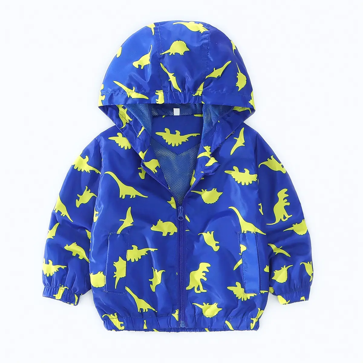 Spring Boys' Coat Printed Cartoon Dinosaur Zipper Hoodie Autumn Casual Baby Sweatshirt Children'S Windproof Coat 0-3 Years Old