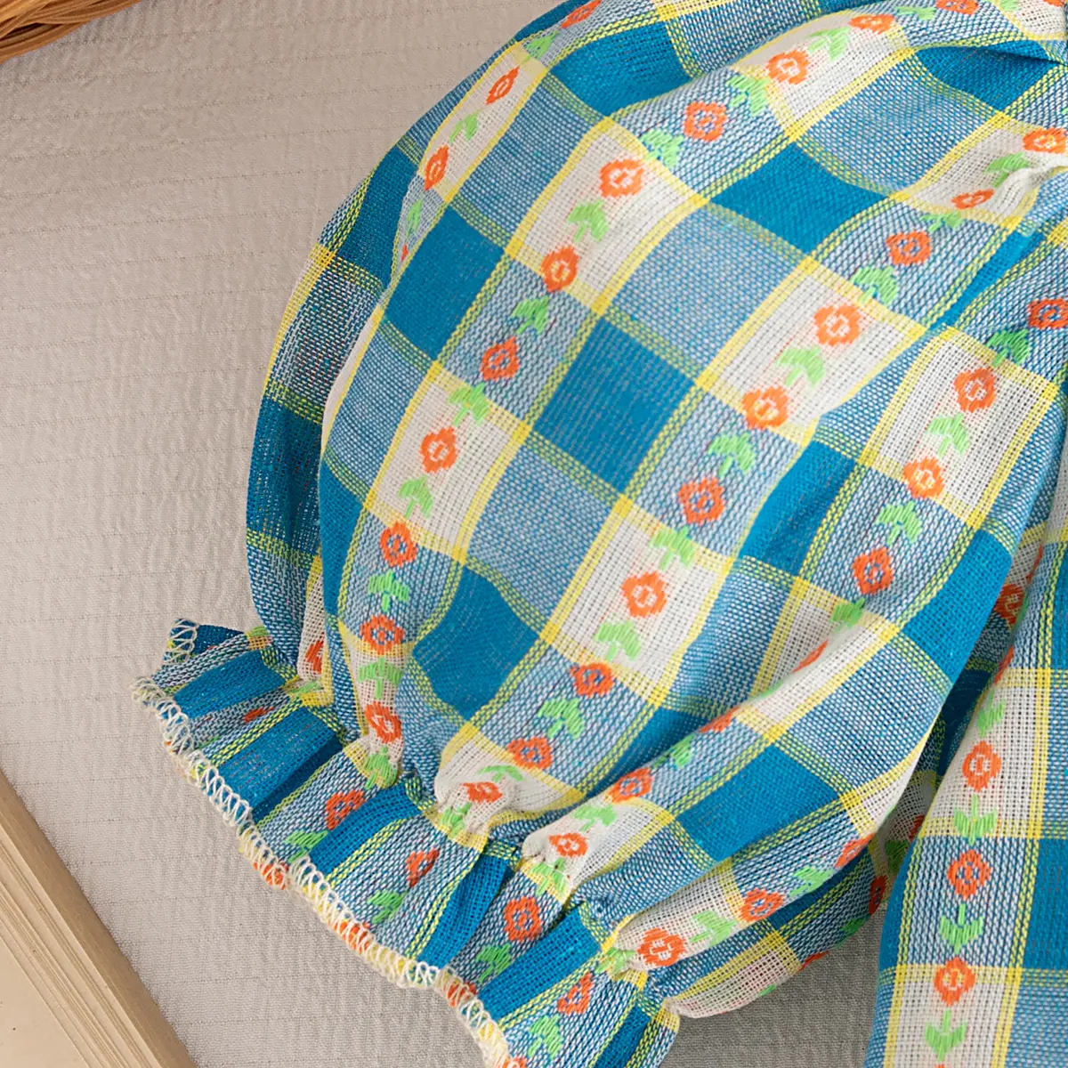 New Baby Clothes Girl 2 Pieces Checkered Top Shorts Cute Sweet Girl'S Sets Leisurely Vacation Baby Newborn Items