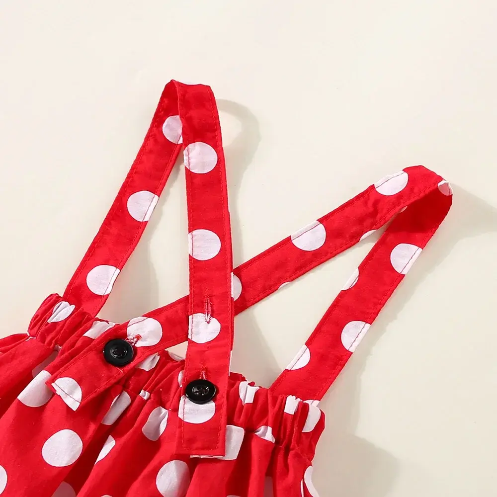 3-piece Summer Short Sleeved Cute Bow Shaped Baby Girl Dress 0-2 Years Old Children's Party Dress T-shirt Skirt Headband Set