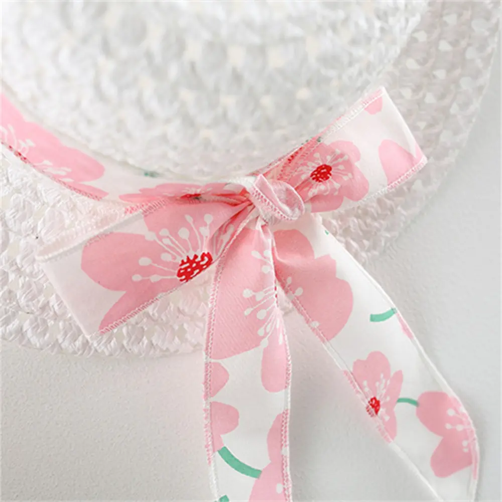 Two-Piece Set Summer Newborn Baby Clothes Toddler Girl Clothes Cotton Beach Suspender Dress+Sun Hat Princess Dresses
