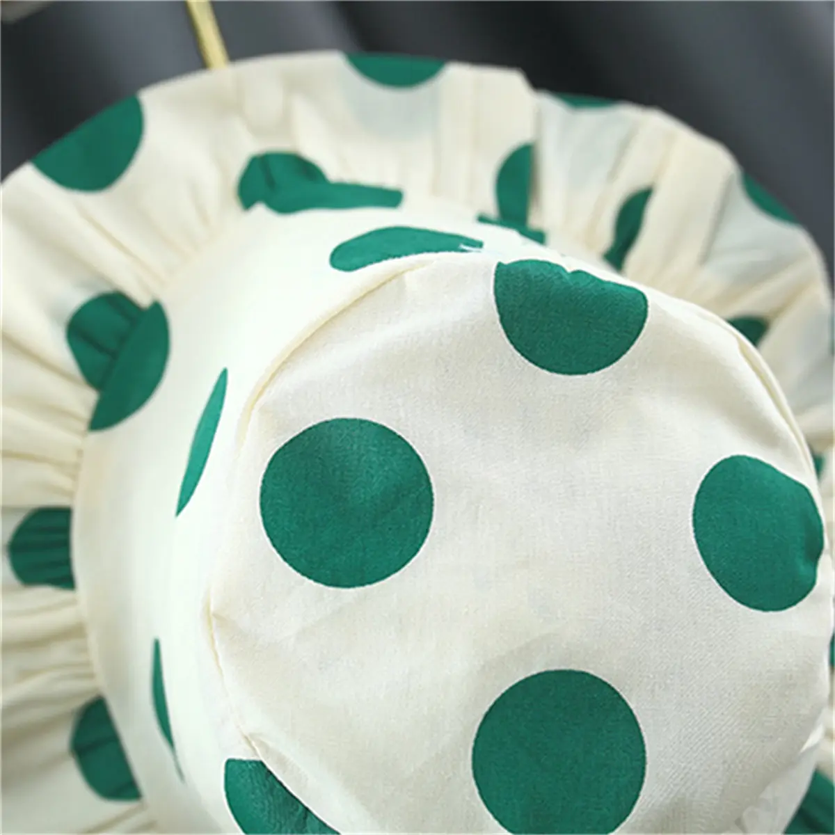 2-Piece Baby Girl Summer Outfit+Hat Baby Dot Print Lace Cotton Sleeveless Daily Dress Children'S Soft Clothes
