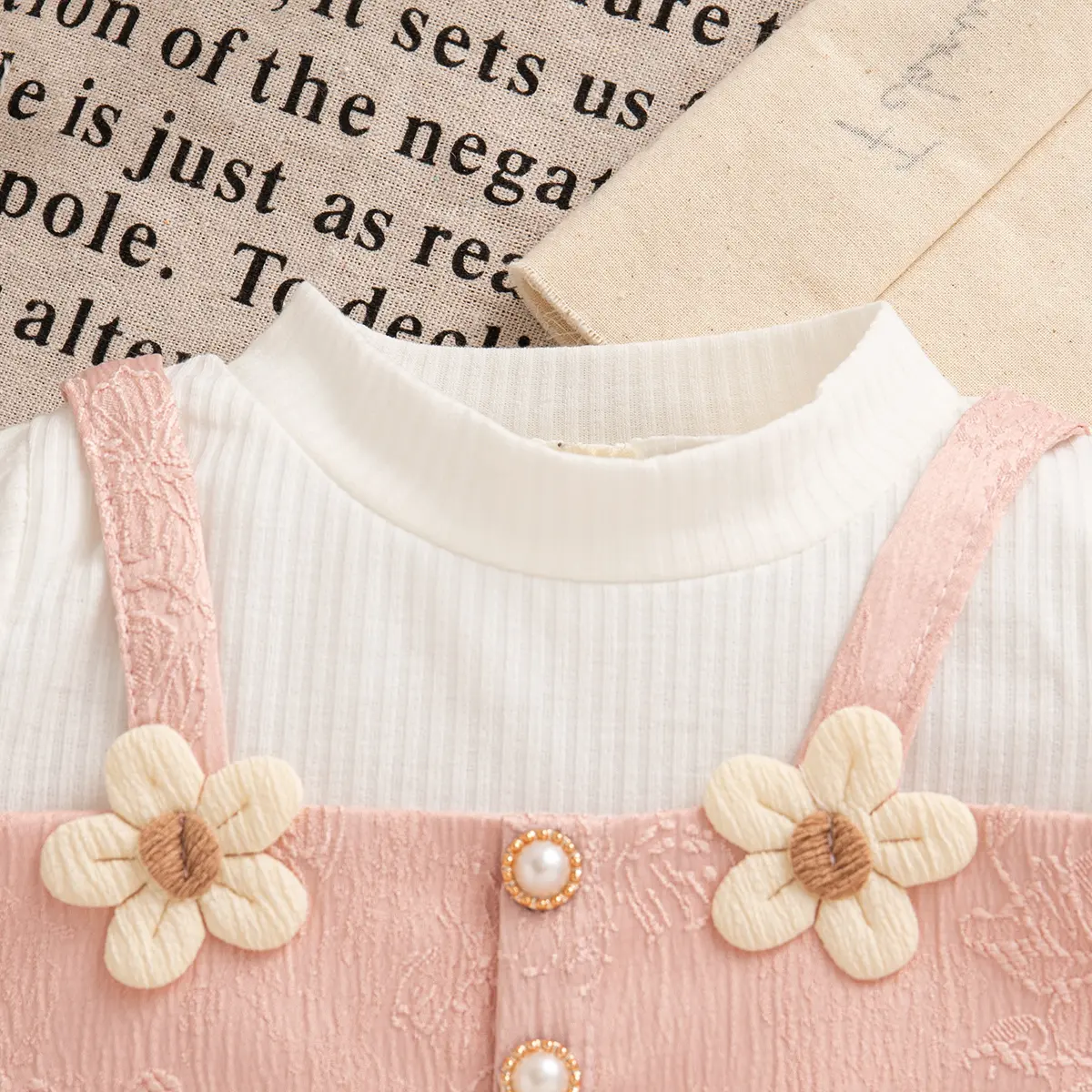 Toddler Dress Summer New Short Sleeved Baby Girl Dress Imitation Of Two Pieces Sweet Bow 3d Flower Girl Clothing