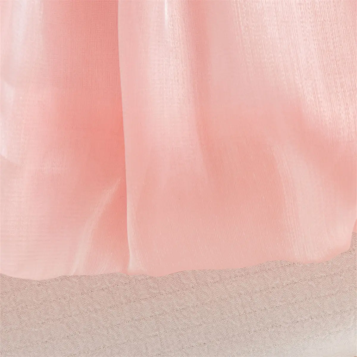 Baby Clothing Autumn New Long Sleeved Girls Dress Solid Color Imitation Satin Sweet Bow Lace Edge Baby Dresses