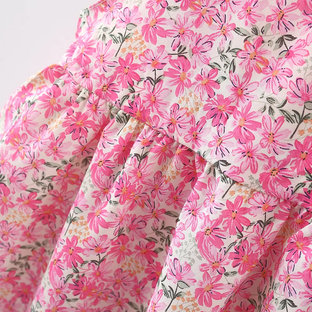 2 Pieces Set Summer New Baby Girl Dresses Sleeveless Flower Dress Hat Bow Sweet Beach Party Children Clothes