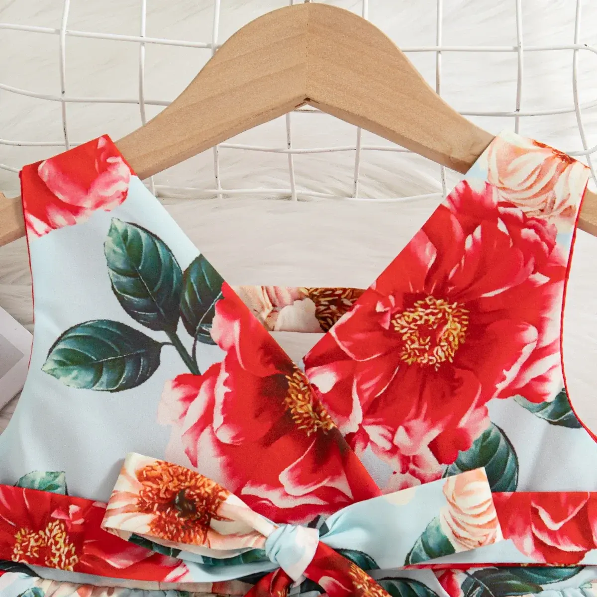 Summer Girl's Sleeveless Floral Layered Baby Girl Dress 0-2 Baby Clothes for Girl Romantic Holiday Party Baby Dress