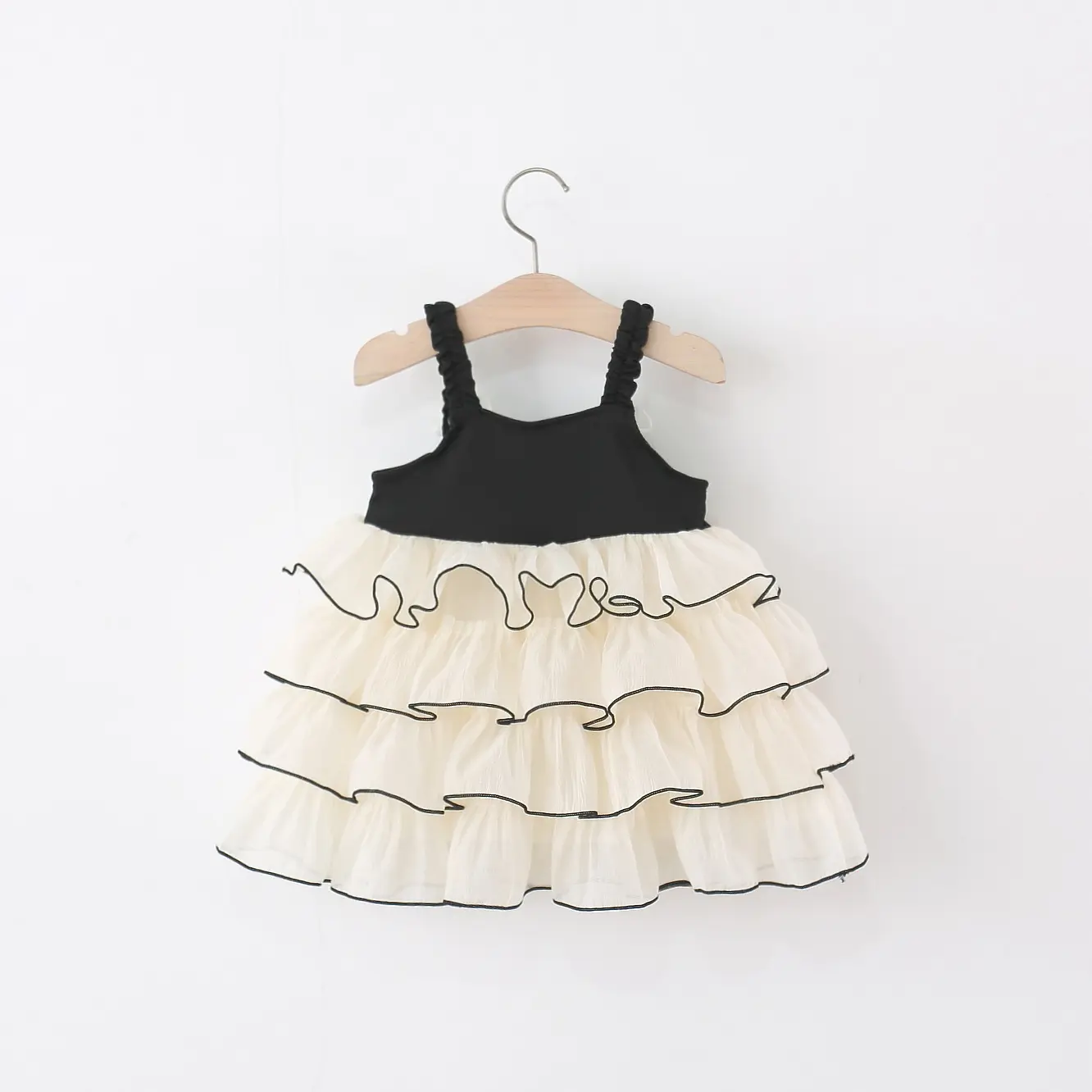 Baby Girl Dress Summer New Sleeveless Elegant Baby Clothes Solid Color 3d Flower Birthday Dress Baby Girl