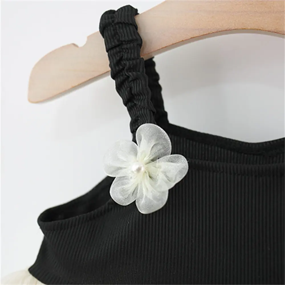 Baby Girl Dress Summer New Sleeveless Elegant Baby Clothes Solid Color 3d Flower Birthday Dress Baby Girl