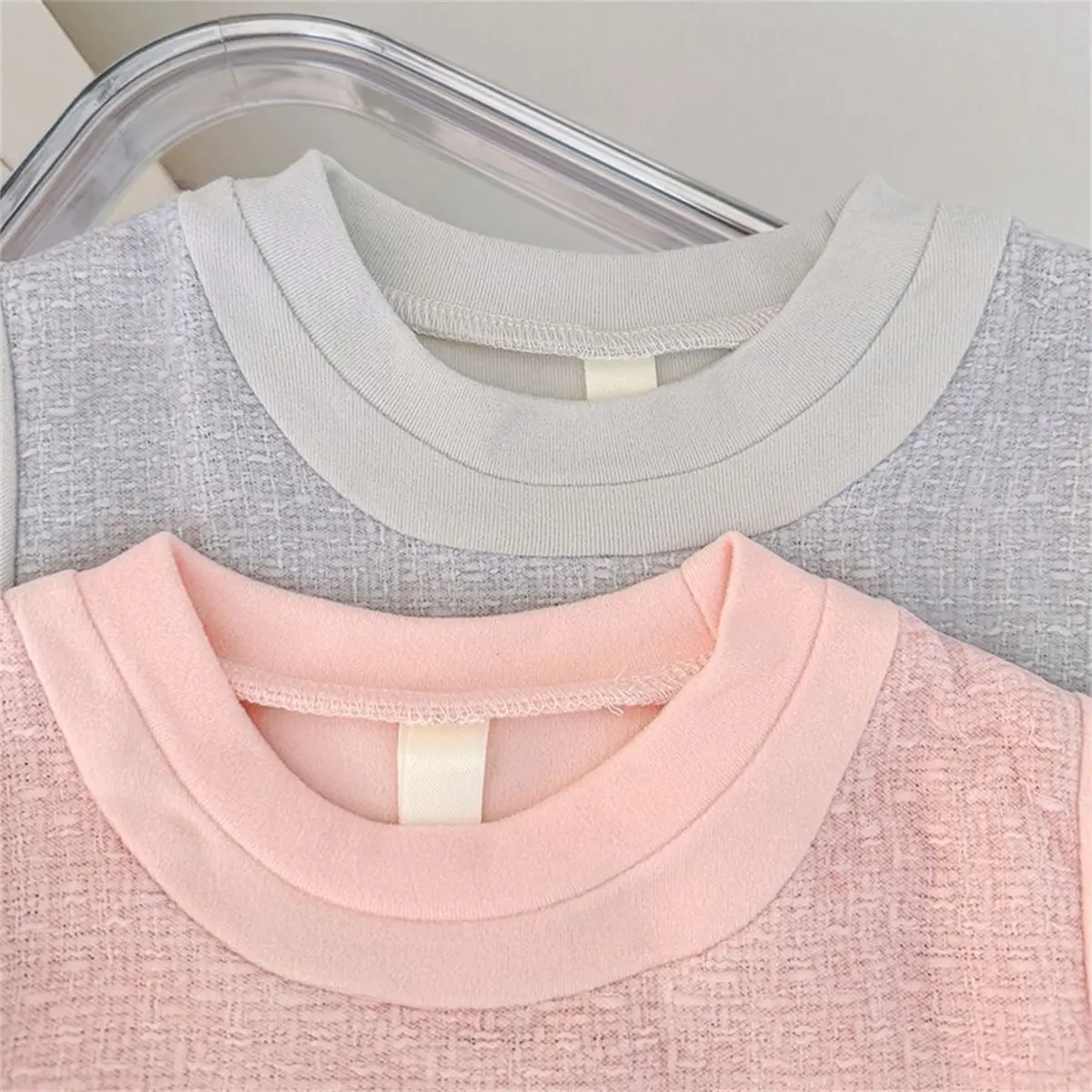 Toddler Dress Autumn New Long Sleeved Baby Girl Clothing Pink Plaid Pattern Mesh 3d Star Round Neck Clothes Girl