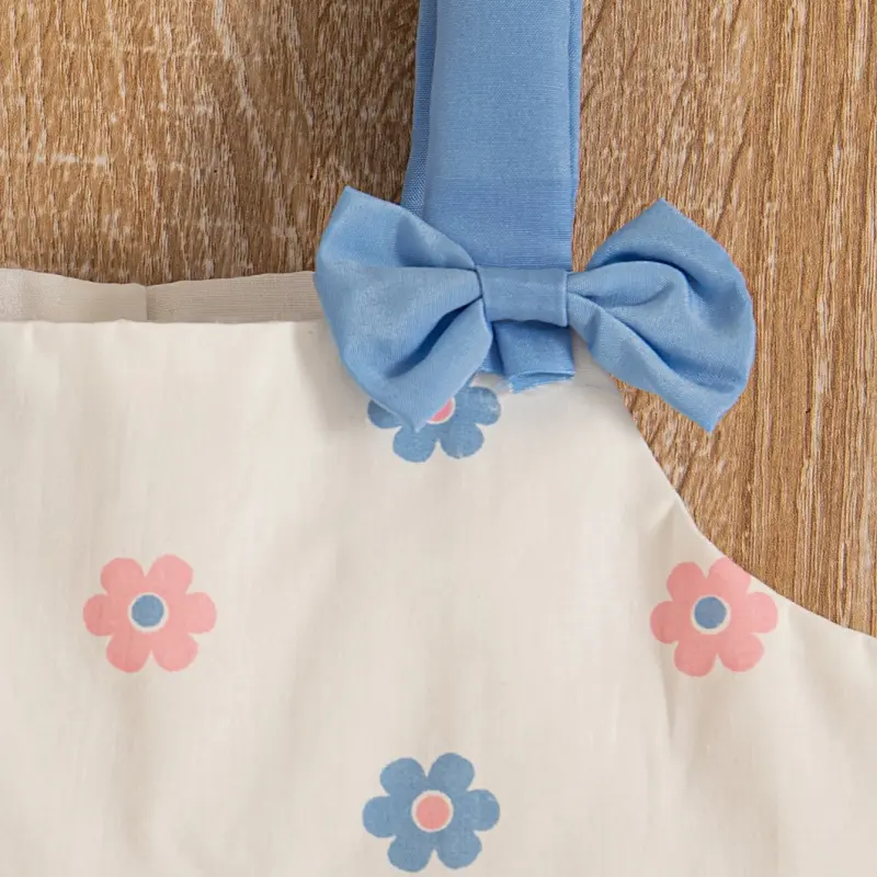 (0-3) Baby Girl Dress Summer Baby Girl Flower Full Print Sleeveless Princess Dress Cotton Fashion Comfortable Strap Dress