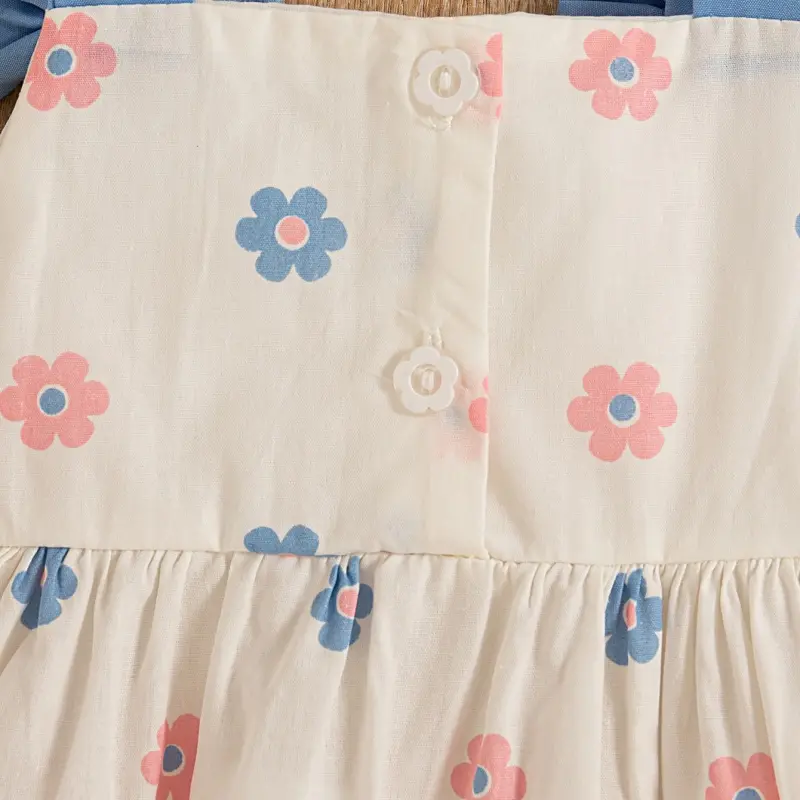 (0-3) Baby Girl Dress Summer Baby Girl Flower Full Print Sleeveless Princess Dress Cotton Fashion Comfortable Strap Dress