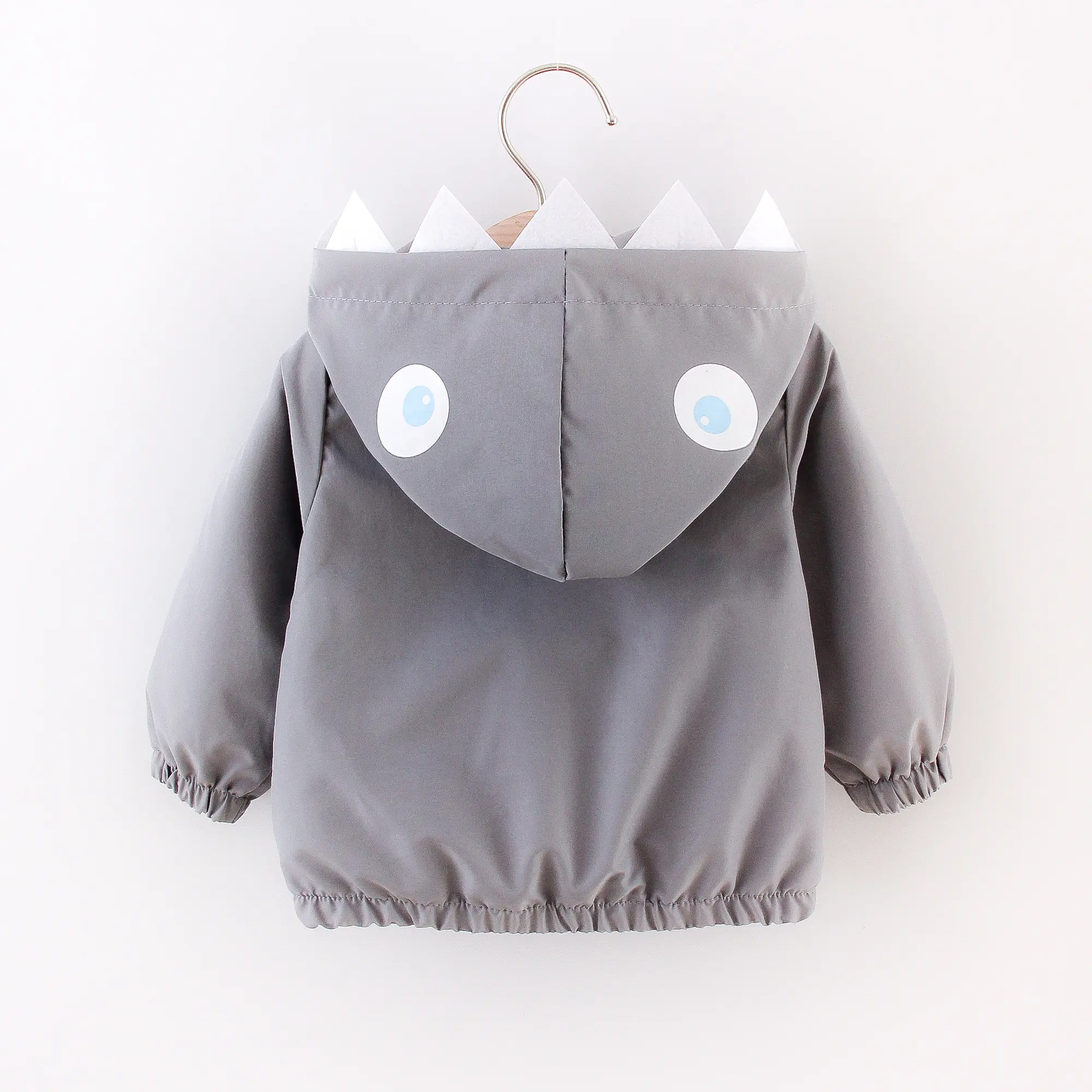 Spring/Autumn New Baby Boy Jacket with Cartoon Print Hooded Zipper Jacket Fashionable and Casual Versatile Long Sleeved Jacket