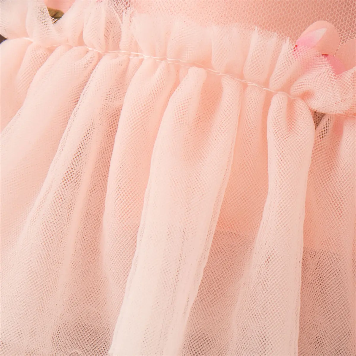 Baby Girl Dresses Summer New Sleeveless Camisole Baby Girl Clothing Flower Print Sweet Pink Mesh Toddler Dress