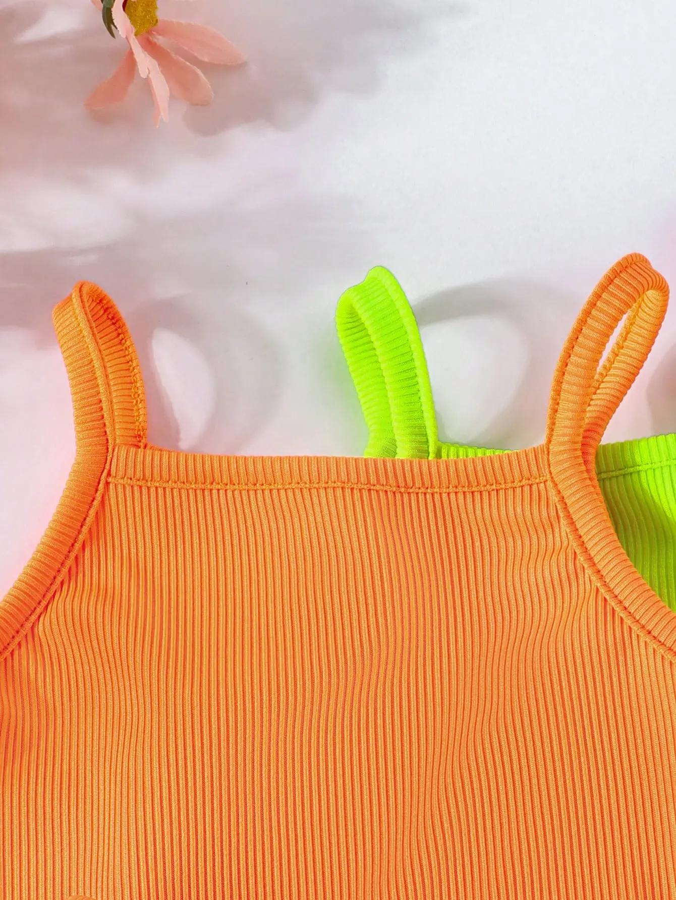 Summer Baby Girl Dopamine Halter 3 Set For Girls: A Summer Candy-Colored Halter Top And Long Pants Set For Girls