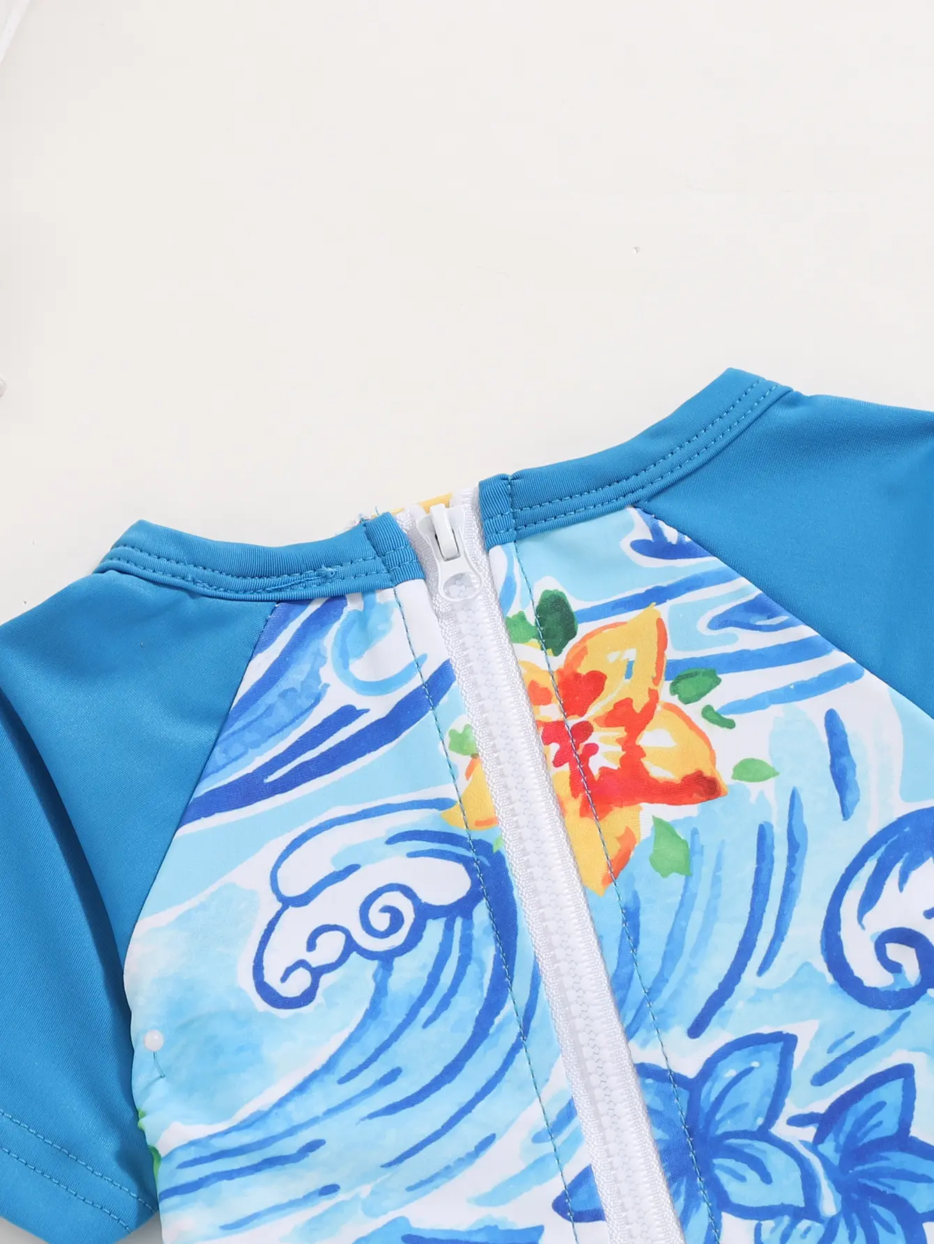 Summer Swimsuit Vacation Travel Swimming Casual Comfortable Short Sleeve Shorts Romper Baby Boy Cartoon Print