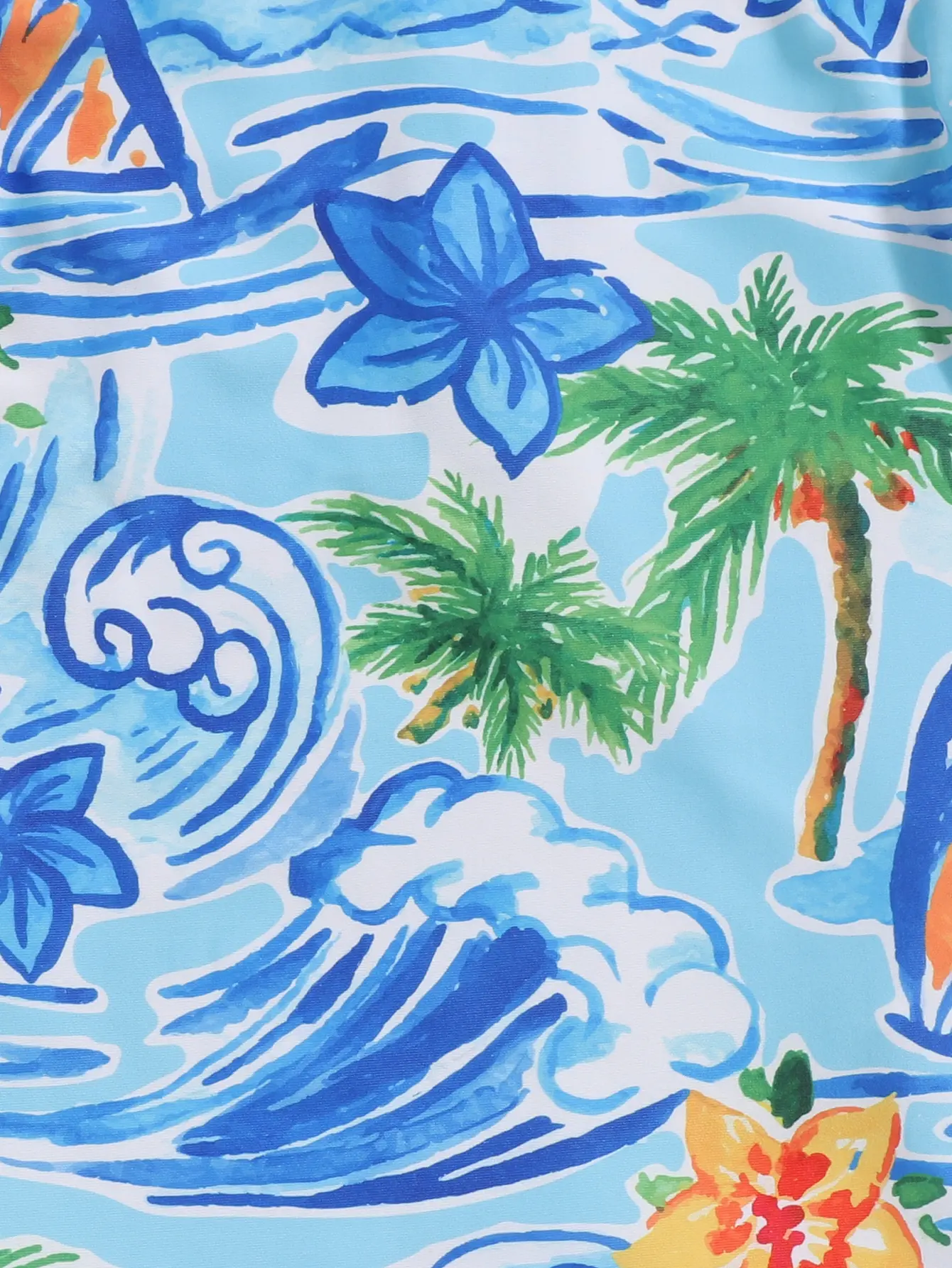 Summer Swimsuit Vacation Travel Swimming Casual Comfortable Short Sleeve Shorts Romper Baby Boy Cartoon Print