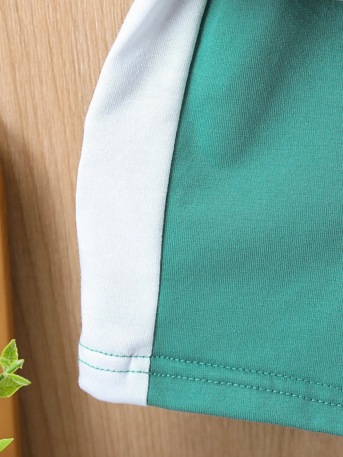 2-Piece Summer Baby Boy Color-Matched Crew-Neck Short-Sleeved Shorts Casual Breathable Comfortable Outdoor Sports Suit
