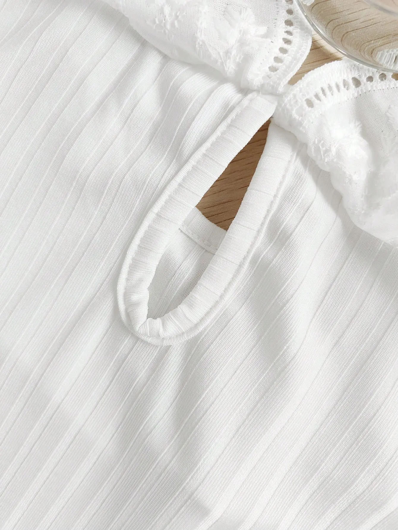 Spring New Simple Comfortable Casual Lace Collar Round Collar Long Sleeve Triangle Clothes Pit Strip Cute Baby Clothes